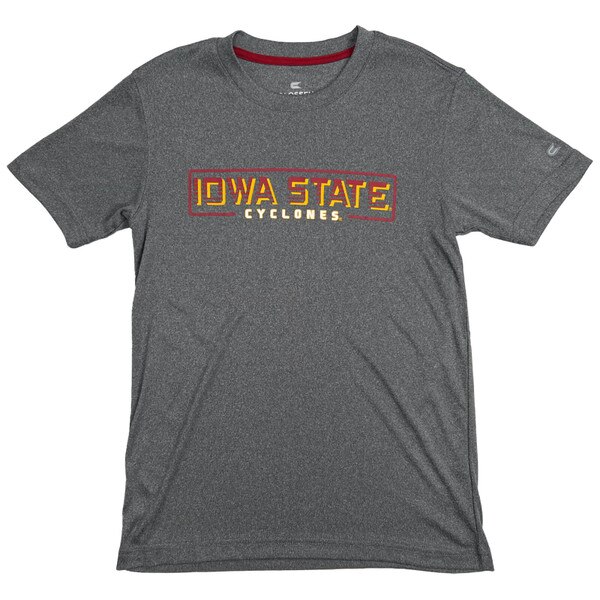 Colosseum Youth Iowa State Heather Gray Short Sleeve T-Shirt
